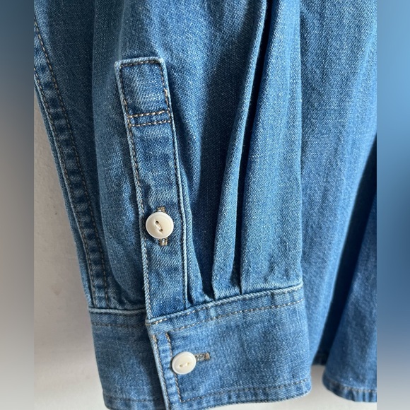 MADEWELL Denim Darted Button-Up Shirt - Picture 9 of 11